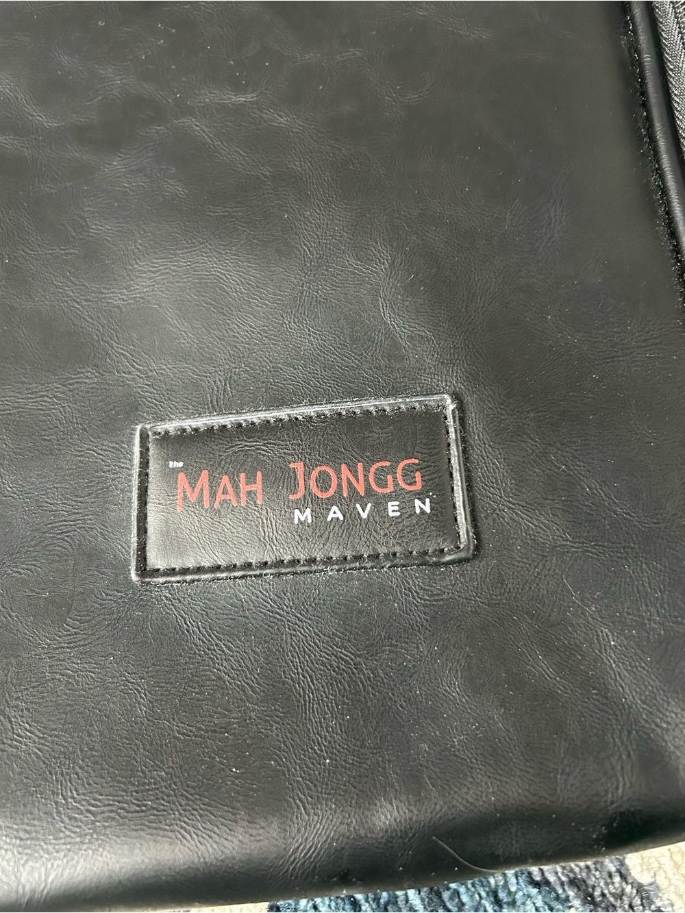 MAH JONGG MAVEN - Full set (tiles, racks w/ pushers, faux leather carrying case) - Picture 7 of 10